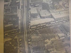 0516. Cleary Square aerial view, 1948, detail